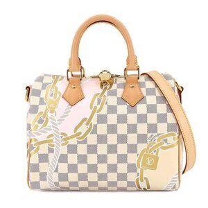LOUIS VUITTON Damier Azur Speedy Bandouliere 25 Bag N40473 Nautical 90257035